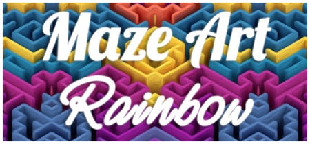 Maze Art: Rainbow banner