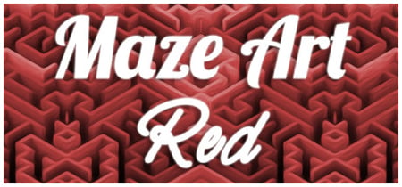 Maze Art: Red banner