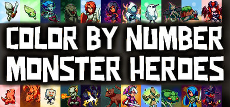 Color by Number - Monster Heroes banner