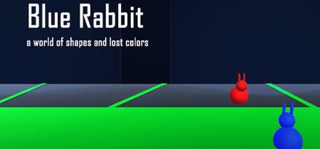 Blue rabbit a world of shapes and lost colors banner
