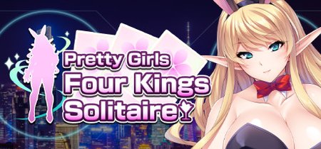 Pretty Girls Four Kings Solitaire banner