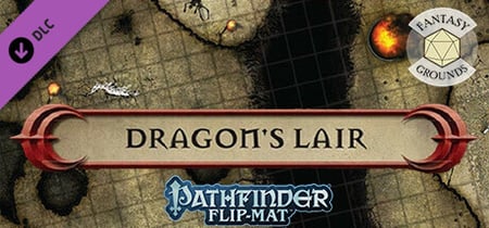 Fantasy Grounds - Pathfinder RPG - Pathfinder Flip-Mat - Classic Dragon's Lair banner