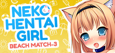 Neko Hentai Girl: Beach Match-3 banner