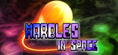 Marbles in space banner