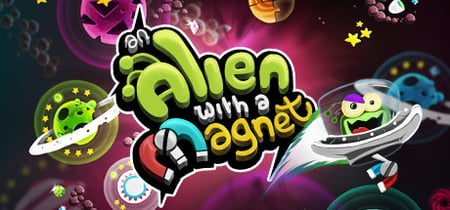 An Alien with a Magnet banner