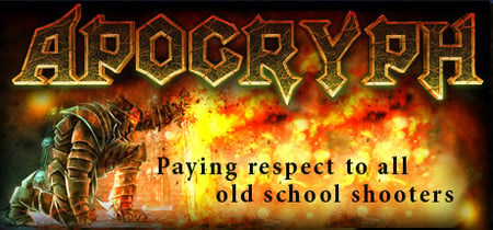 Apocryph: an old-school shooter banner