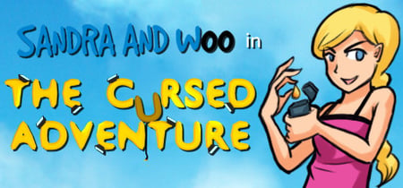 Sandra and Woo in the Cursed Adventure banner