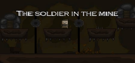 The soldier in the mine banner