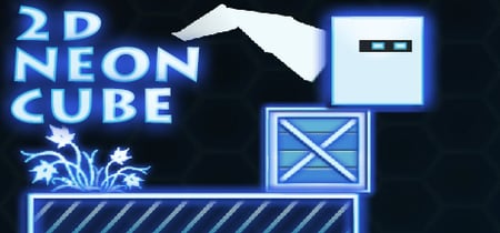 2D Neon Cube banner