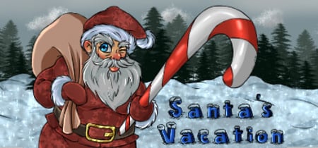 Santa's vacation banner