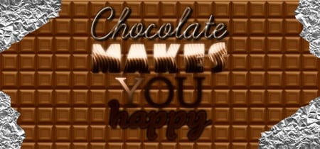 Chocolate makes you happy banner