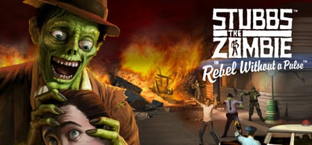Stubbs the Zombie in Rebel Without a Pulse banner