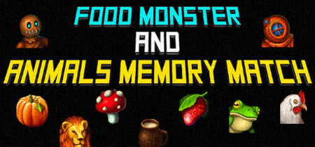 Food Monster and Animals Memory Match banner