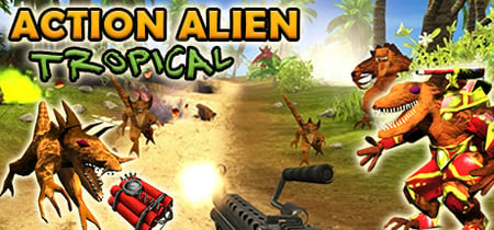 Action Alien: Tropical banner
