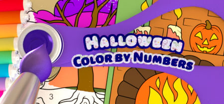Color by Numbers - Halloween banner
