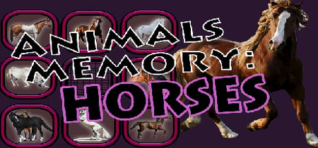 Animals Memory: Horses banner