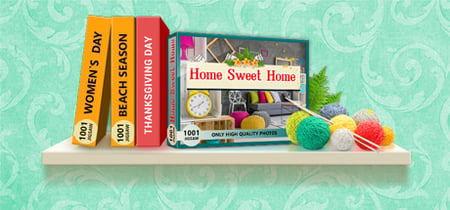 1001 Jigsaw. Home Sweet Home banner