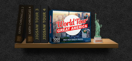 1001 Jigsaw. World Tour: Great America banner
