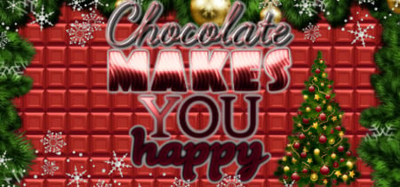 Chocolate makes you happy: New Year banner