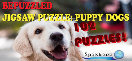 Bepuzzled Puppy Dog Jigsaw Puzzle banner