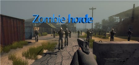 Zombie horde banner