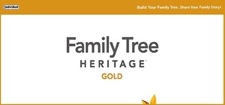 Family Tree Heritage Gold banner