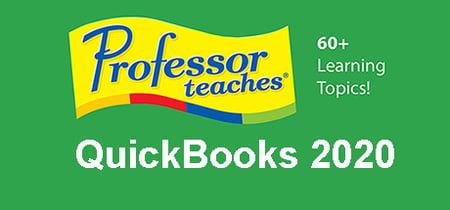 Professor Teaches QuickBooks 2020 banner