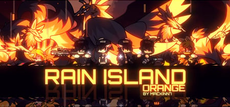 Rain Island: Orange banner