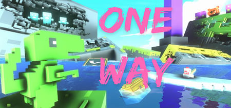 ONE WAY banner