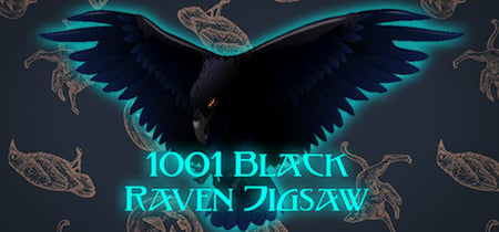 1001 Black Raven Jigsaw banner
