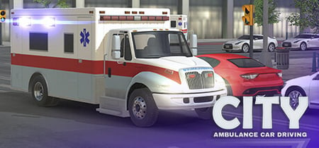 City Ambulance Car Driving banner