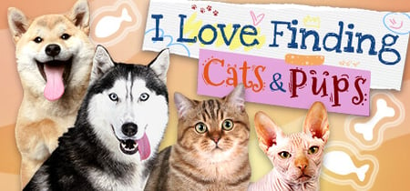 I Love Finding Cats & Pups banner