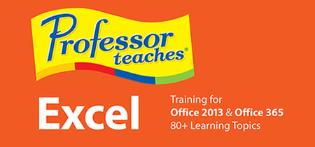 Professor Teaches® Excel 2013 & 365 banner
