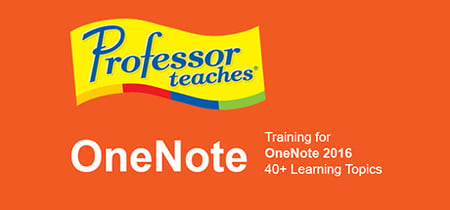 Professor Teaches OneNote 2016 banner